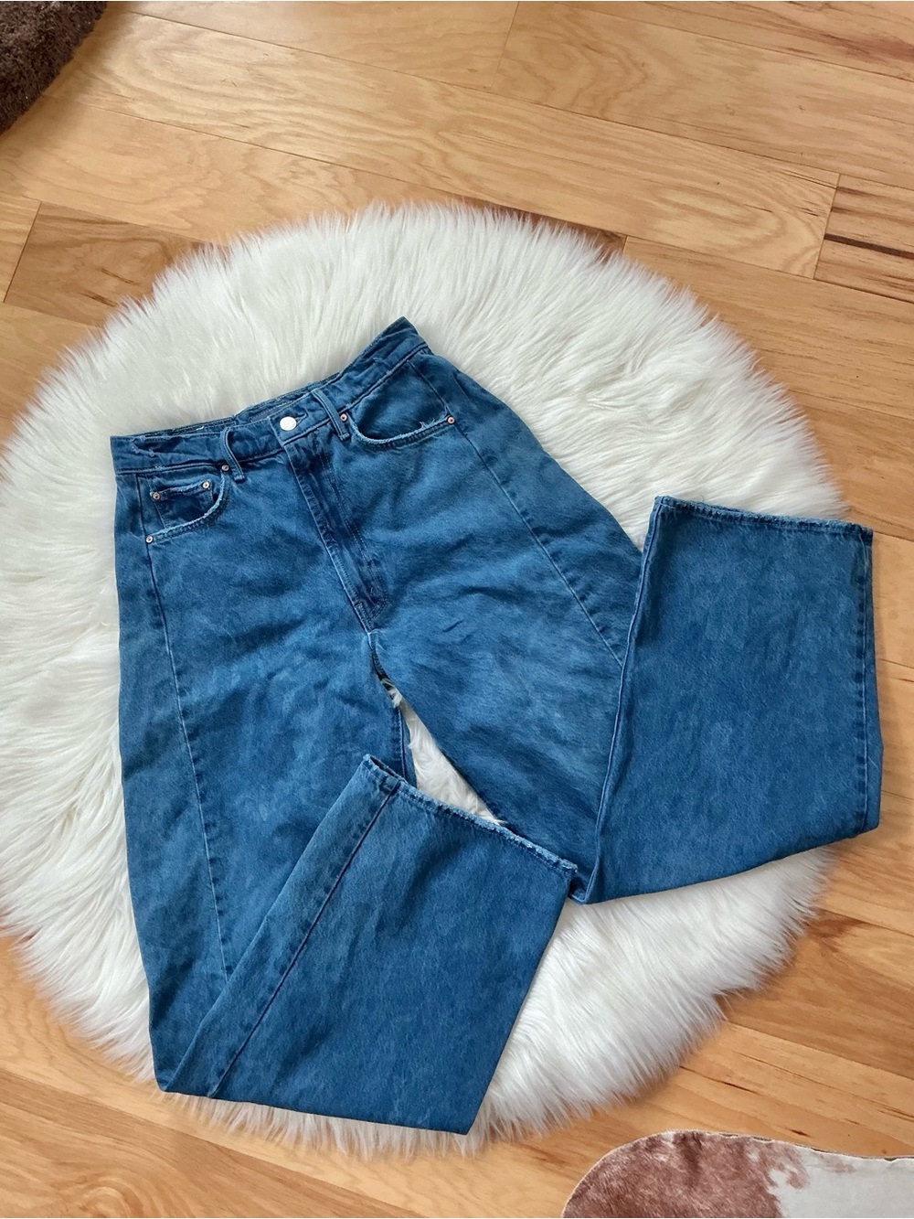 MOTHER The Full Pipe Flood Jeans in Back Pedal Size 25